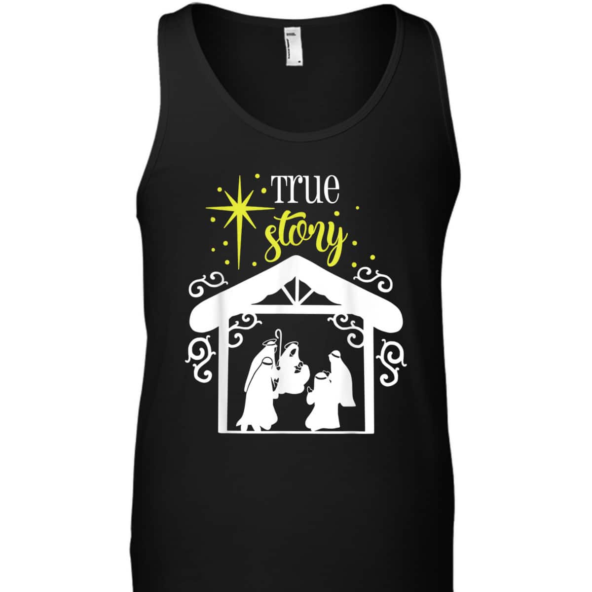 True Story Nativity Christmas Baby Jesus Manger Catholic God T-Shirt True Story Nativity Christmas Baby Jesus Manger Catholic God T-Shirt