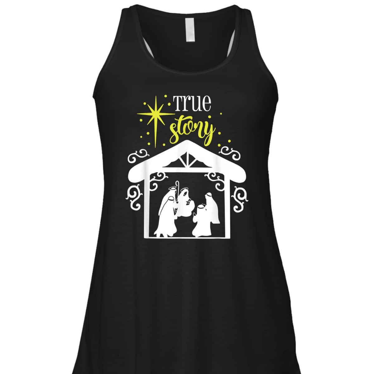 True Story Nativity Christmas Baby Jesus Manger Catholic God T-Shirt True Story Nativity Christmas Baby Jesus Manger Catholic God T-Shirt