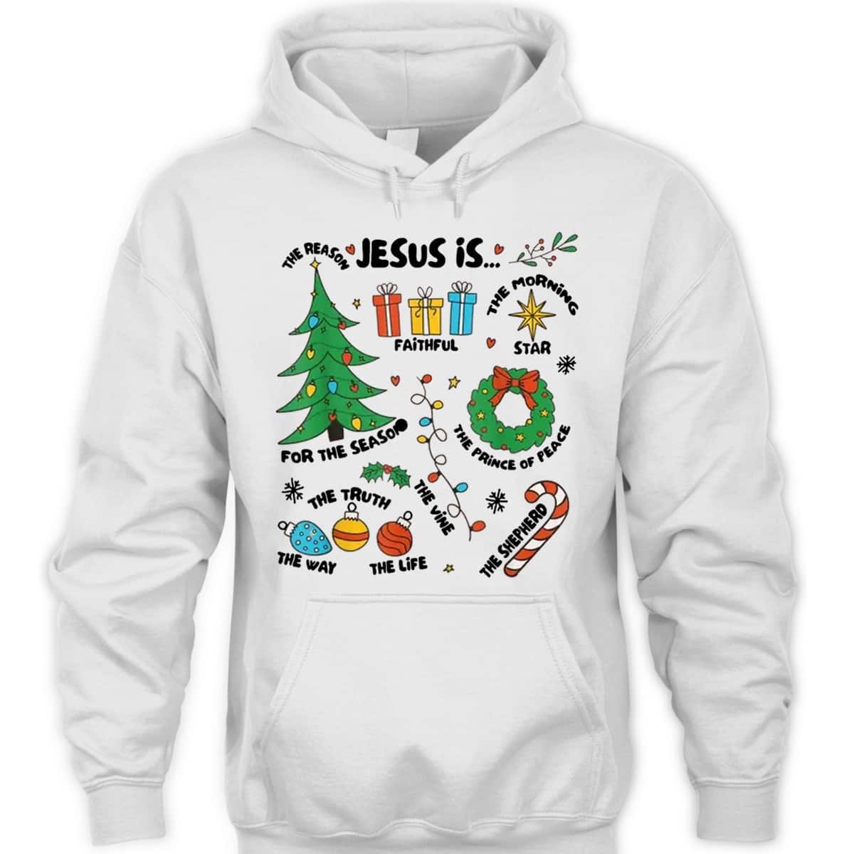 Jesus Is Reason Truth Way Life Faith Christian Christmas T-Shirt Jesus Is Reason Truth Way Life Faith Christian Christmas T-Shirt