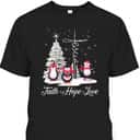 Womens Ph Merry Christmas Penguin Faith Hope Love Xmas Tree T-Shirt Womens Ph Merry Christmas Penguin Faith Hope Love Xmas Tree T-Shirt