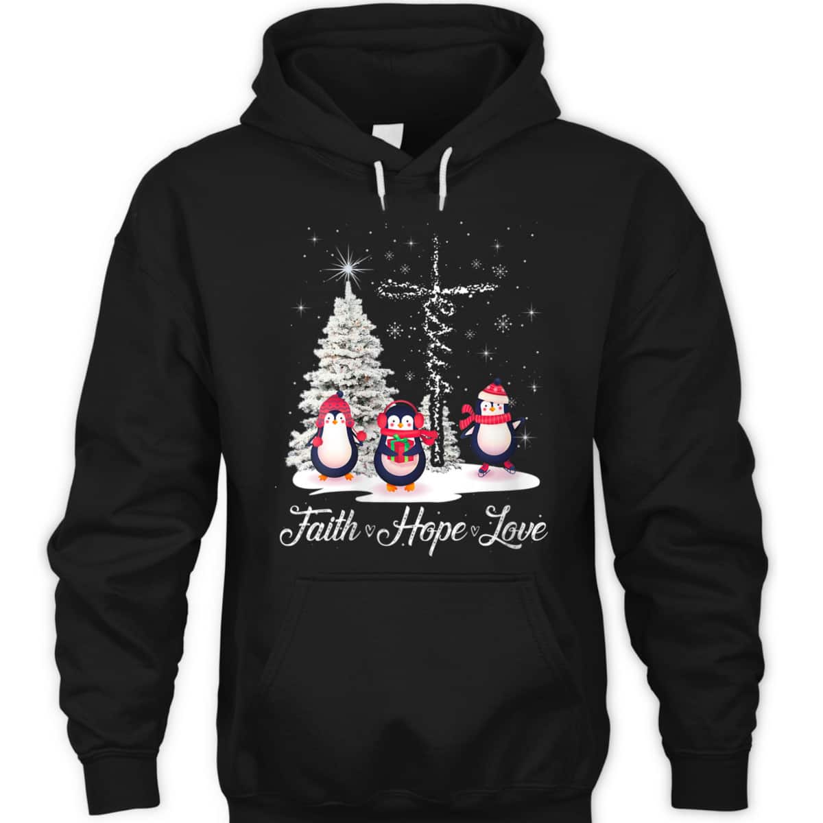 Womens Ph Merry Christmas Penguin Faith Hope Love Xmas Tree T-Shirt Womens Ph Merry Christmas Penguin Faith Hope Love Xmas Tree T-Shirt