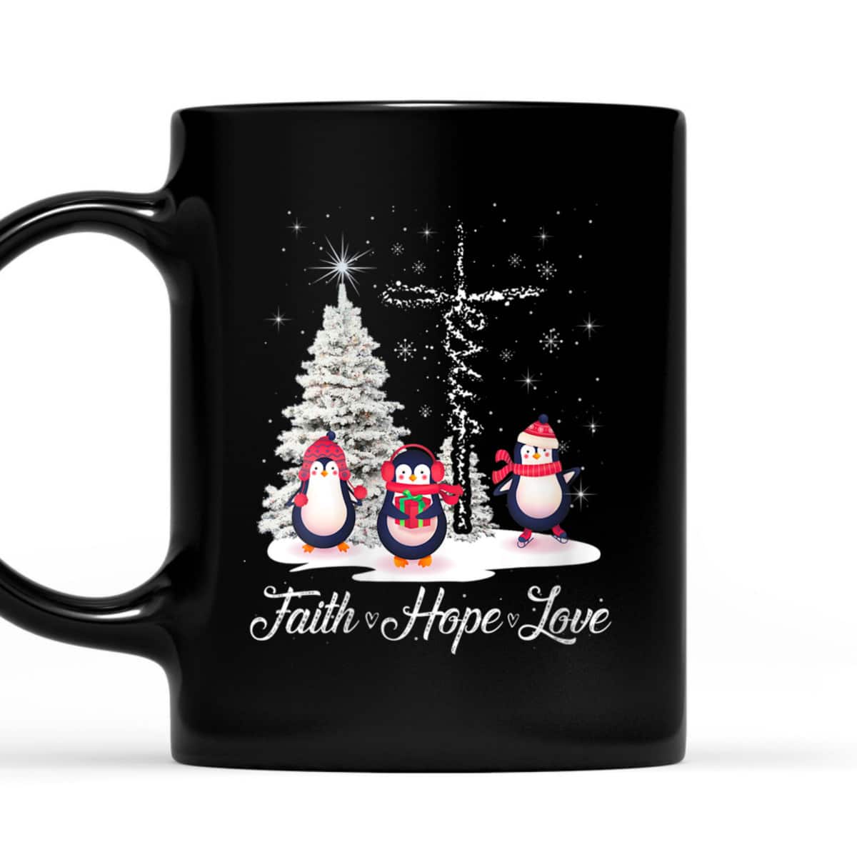 Womens Ph Merry Christmas Penguin Faith Hope Love Xmas Tree T-Shirt Womens Ph Merry Christmas Penguin Faith Hope Love Xmas Tree T-Shirt