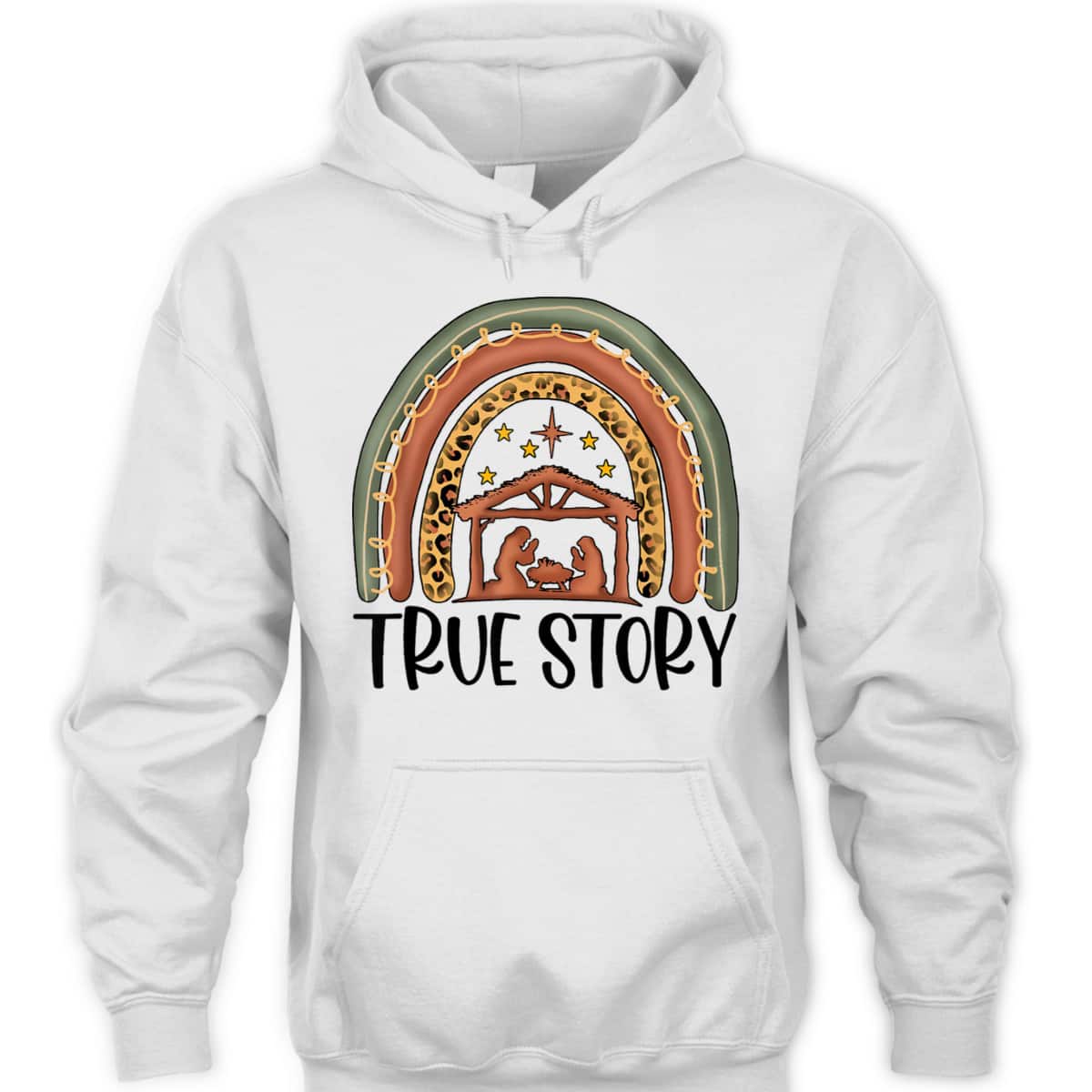 True Story Christmas Manger Nativity Scene Buffalo Plaid Christian T-Shirt True Story Christmas Manger Nativity Scene Buffalo Plaid Christian T-Shirt