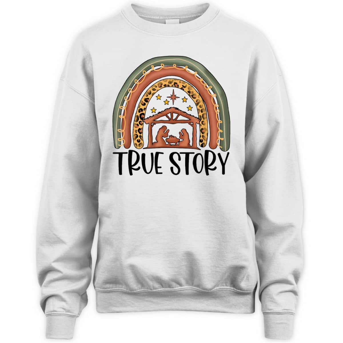 True Story Christmas Manger Nativity Scene Buffalo Plaid Christian T-Shirt True Story Christmas Manger Nativity Scene Buffalo Plaid Christian T-Shirt