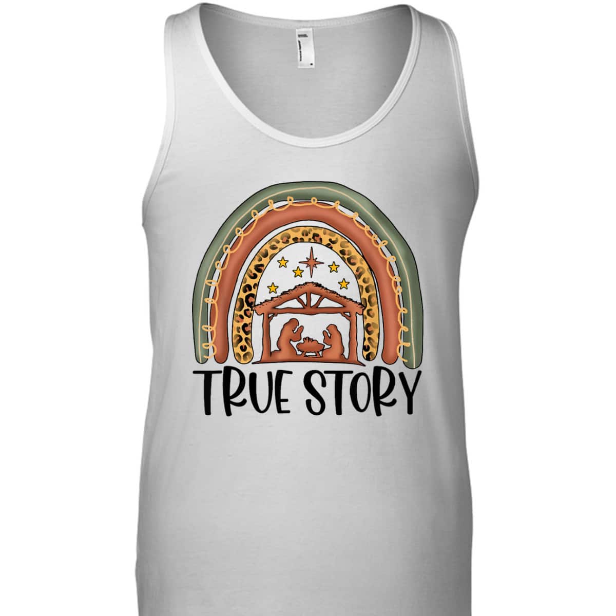 True Story Christmas Manger Nativity Scene Buffalo Plaid Christian T-Shirt True Story Christmas Manger Nativity Scene Buffalo Plaid Christian T-Shirt