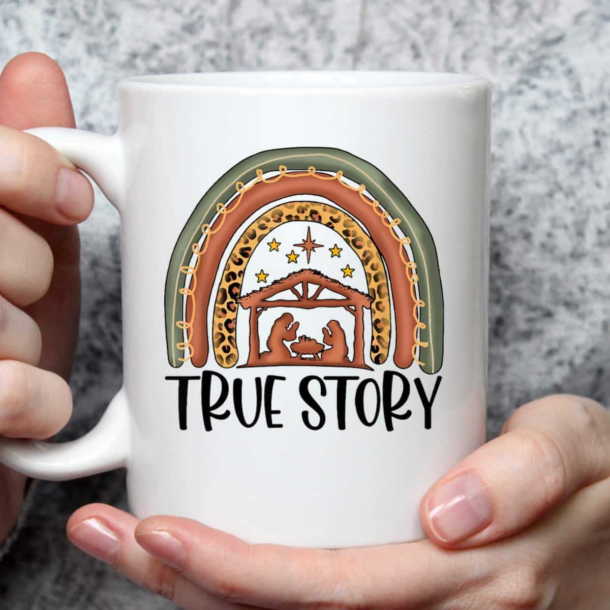 True Story Christmas Manger Nativity Scene Buffalo Plaid Christian T-Shirt True Story Christmas Manger Nativity Scene Buffalo Plaid Christian T-Shirt