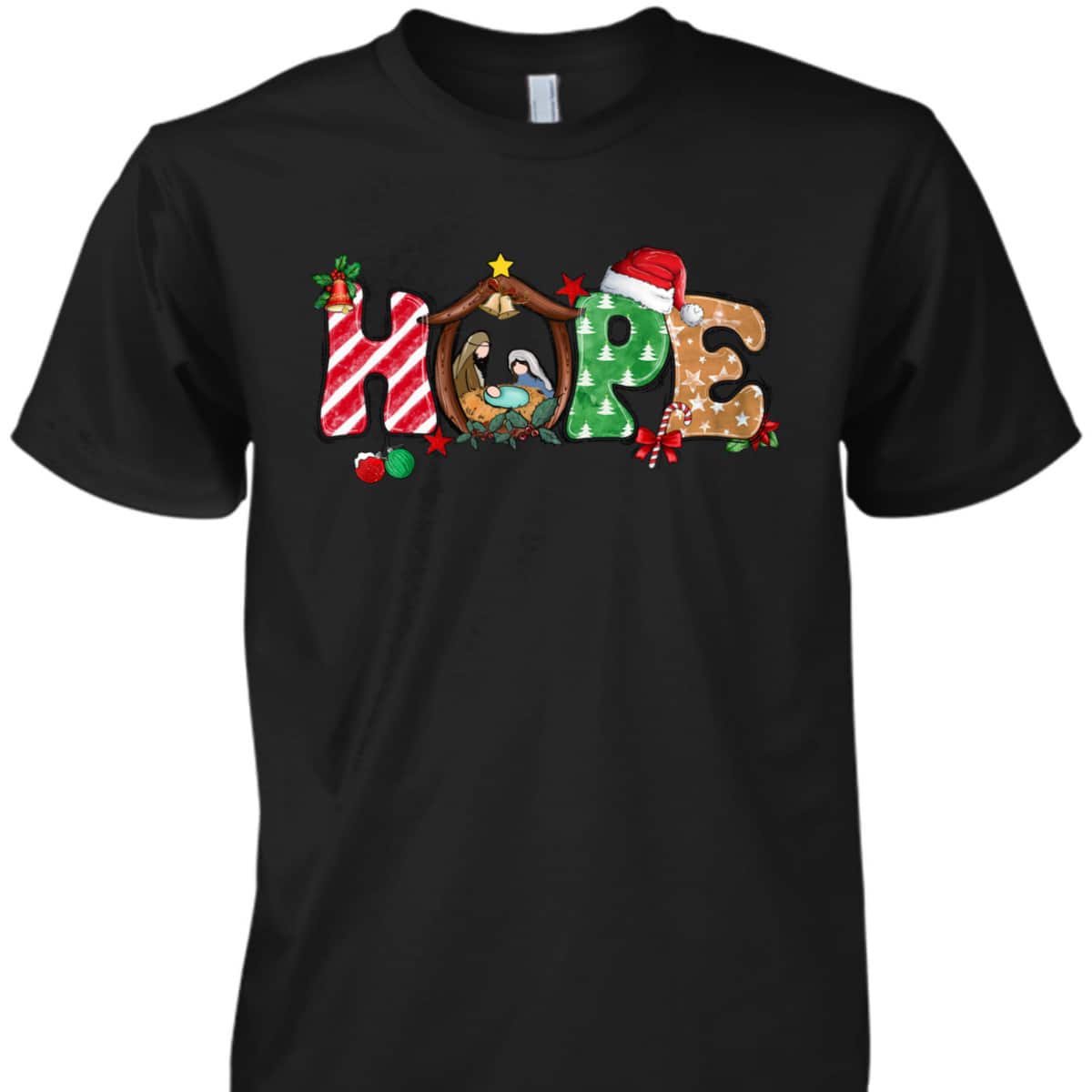 Christmas Jesus Hope Jesus Christian Christian Xmas T-Shirt Christmas Jesus Hope Jesus Christian Christian Xmas T-Shirt