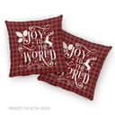 Christian Christmas Joy To The World Buffalo Plaid Pillow Christian Christmas Joy To The World Buffalo Plaid Pillow