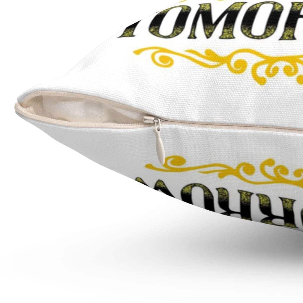 Because He Lives I Can Face Tomorrow Christian Pillow Because He Lives I Can Face Tomorrow Christian Pillow