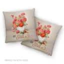 Be Still Cardinals Flowers Christian Pillow Be Still Cardinals Flowers Christian Pillow