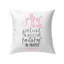 Bible Verse Be Joyful In Hope Patient In Affliction Faithful In Prayer Christian Pillow