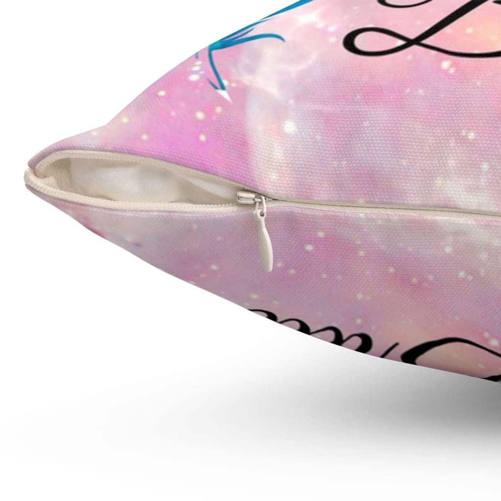 Be Brave Feather Christian Faith Pillow