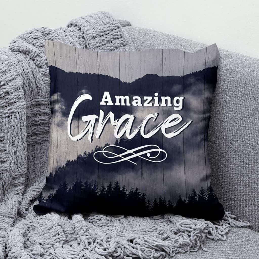 Amazing Grace Christian Pillow Amazing Grace Christian Pillow