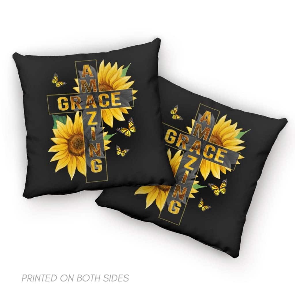 Amazing Grace Sunflower Pillow Amazing Grace Sunflower Pillow