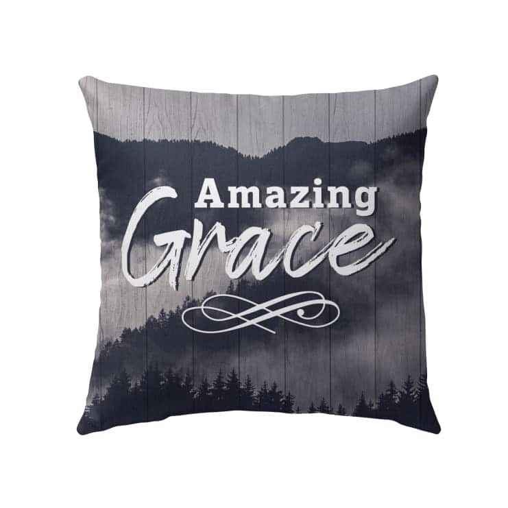 Amazing Grace Christian Pillow Amazing Grace Christian Pillow