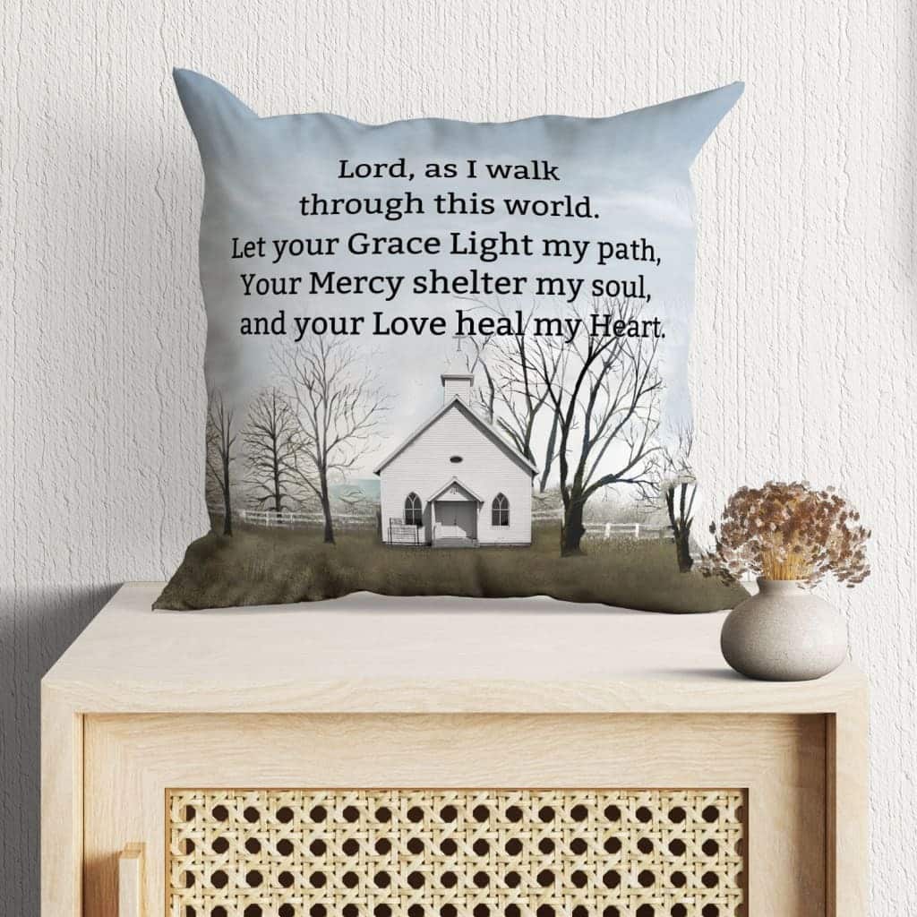 A Daily Prayer Christian Pillow A Daily Prayer Christian Pillow