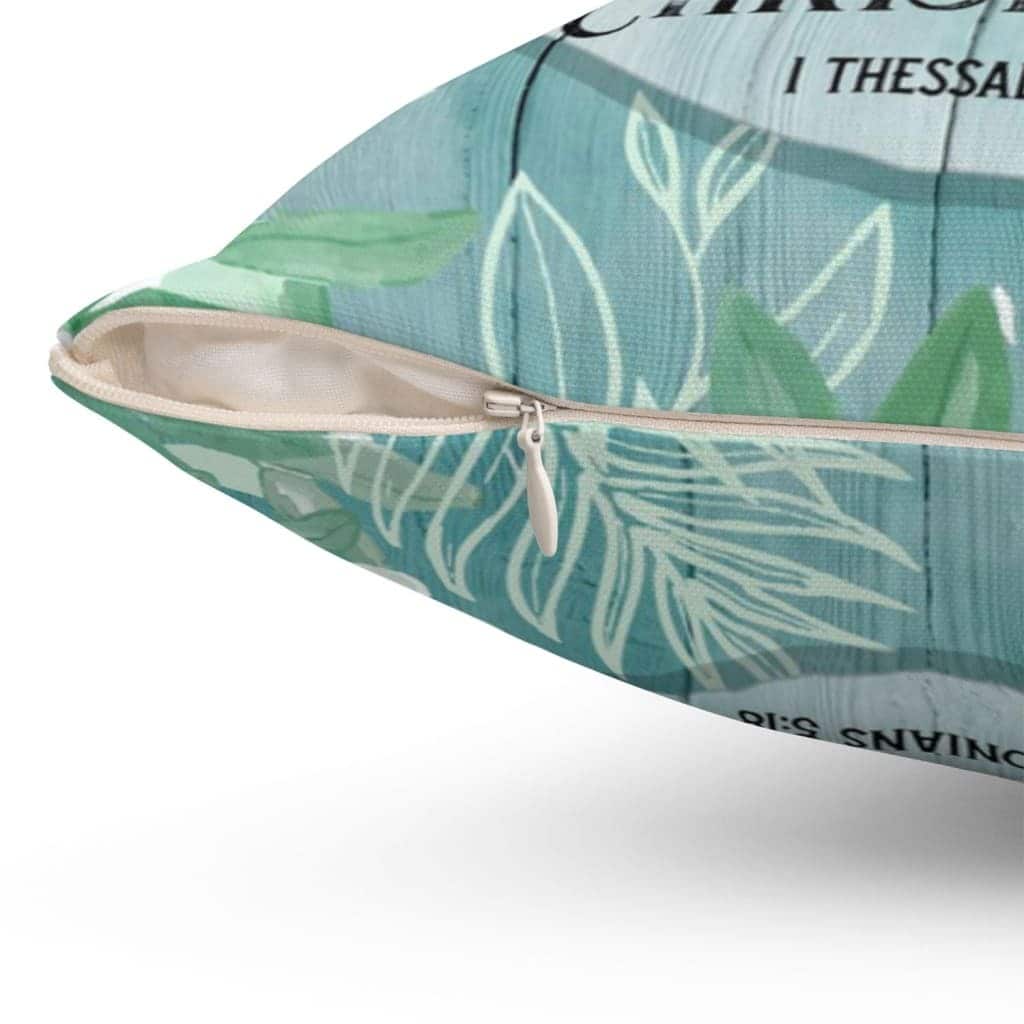 1 Thessalonians 518 Give Thanks Bible Verse Pillow