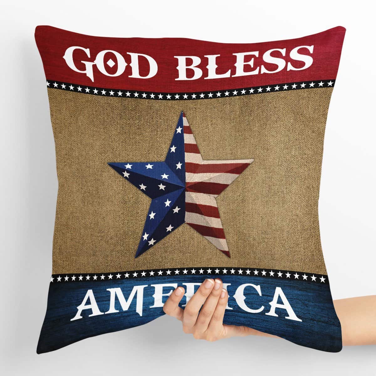 Bible Verse Scripture God God Bless America Special Star Pillow Bible Verse Scripture God God Bless America Special Star Pillow