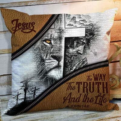 Bible Verse Scripture God Unique The Way The Truth And The Life Pillow