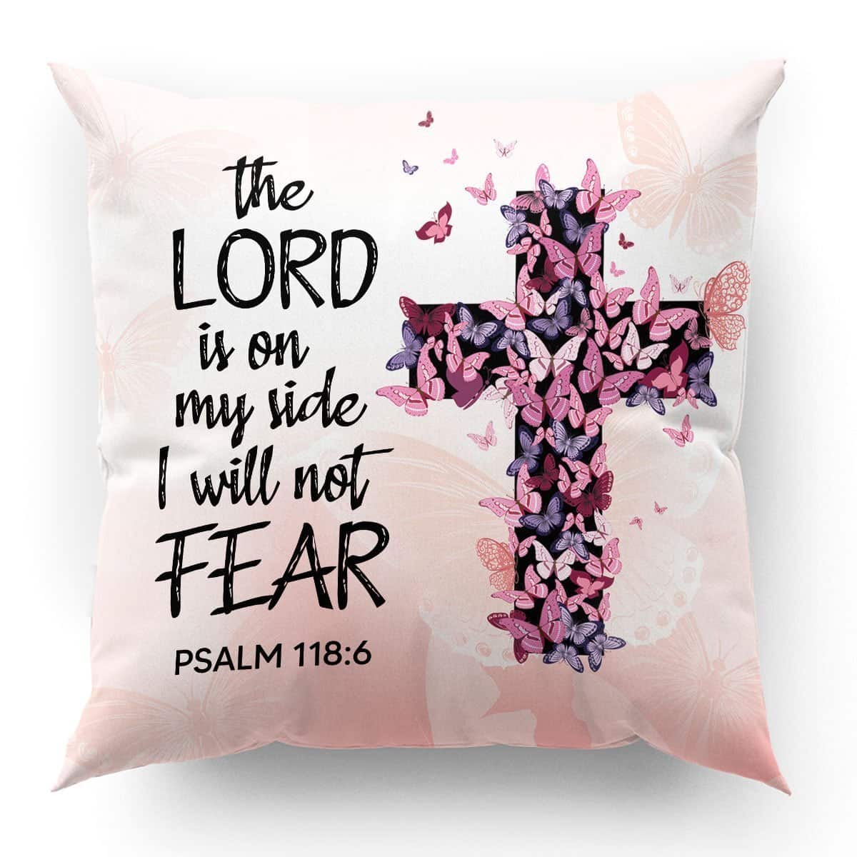 Bible Verse Scripture God The Lord Is On My Side Beautiful Flower Pillow Bible Verse Scripture God The Lord Is On My Side Beautiful Flower Pillow