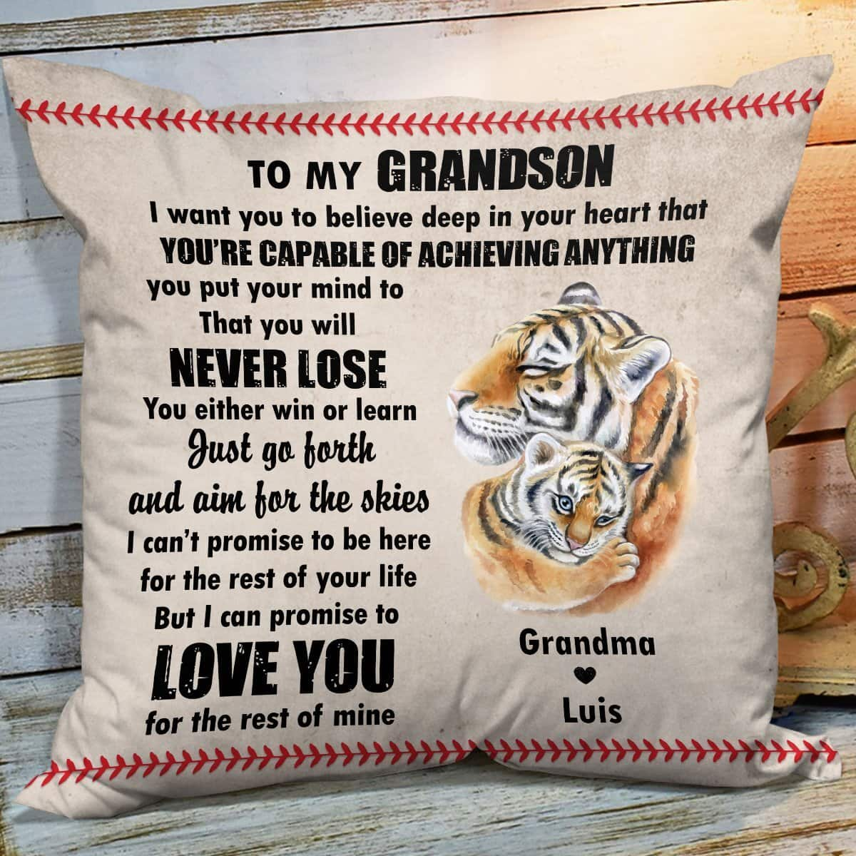 Bible Verse Scripture Lovely For Grandchildren Just Go Forth And Aim For The Skies Pillow