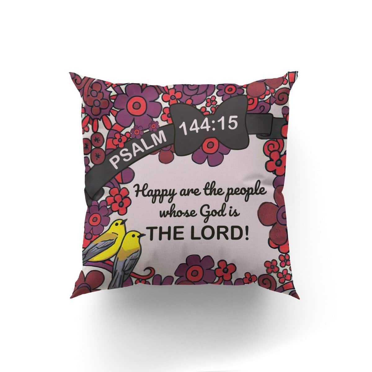 Bible Verse Scripture God Our God Is The Lord Bird And Flower Pillow Bible Verse Scripture God Our God Is The Lord Bird And Flower Pillow