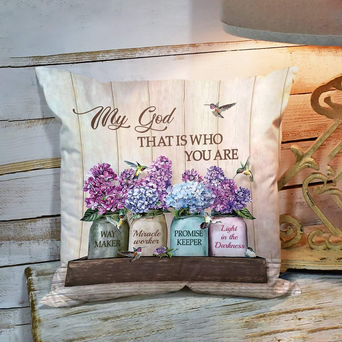 Bible Verse Scripture God My God That Is Who You Are Meaningful Pillow