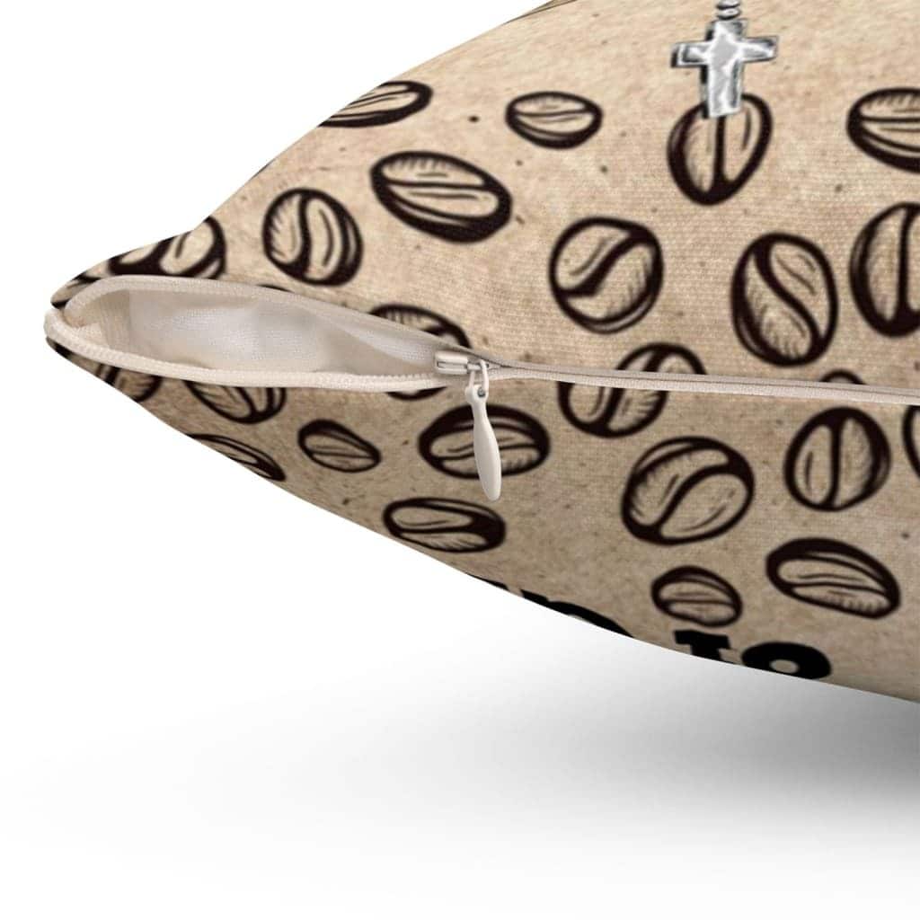 I Am A Jesus And Coffee Kind Of Girl Christian Pillow