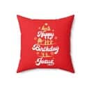 Happy Birthday Jesus Christmas Pillow Happy Birthday Jesus Christmas Pillow