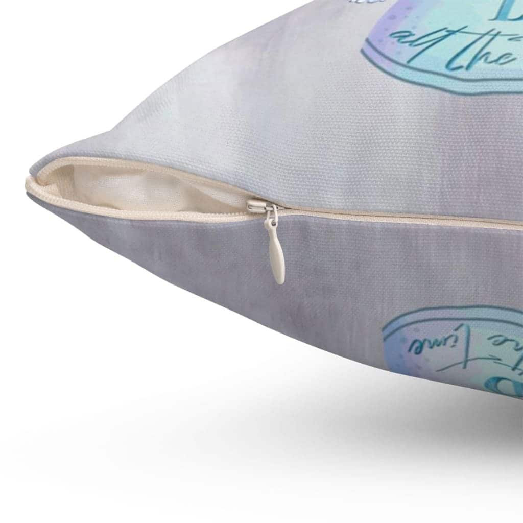 God Is Good All The Time Hummingbird Flower Pillow