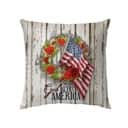 God Bless America Christian US Flag Pillow