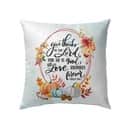 Give Thanks To The Lord For He Is Good Psalm 1361 Thanksgiving Pillow