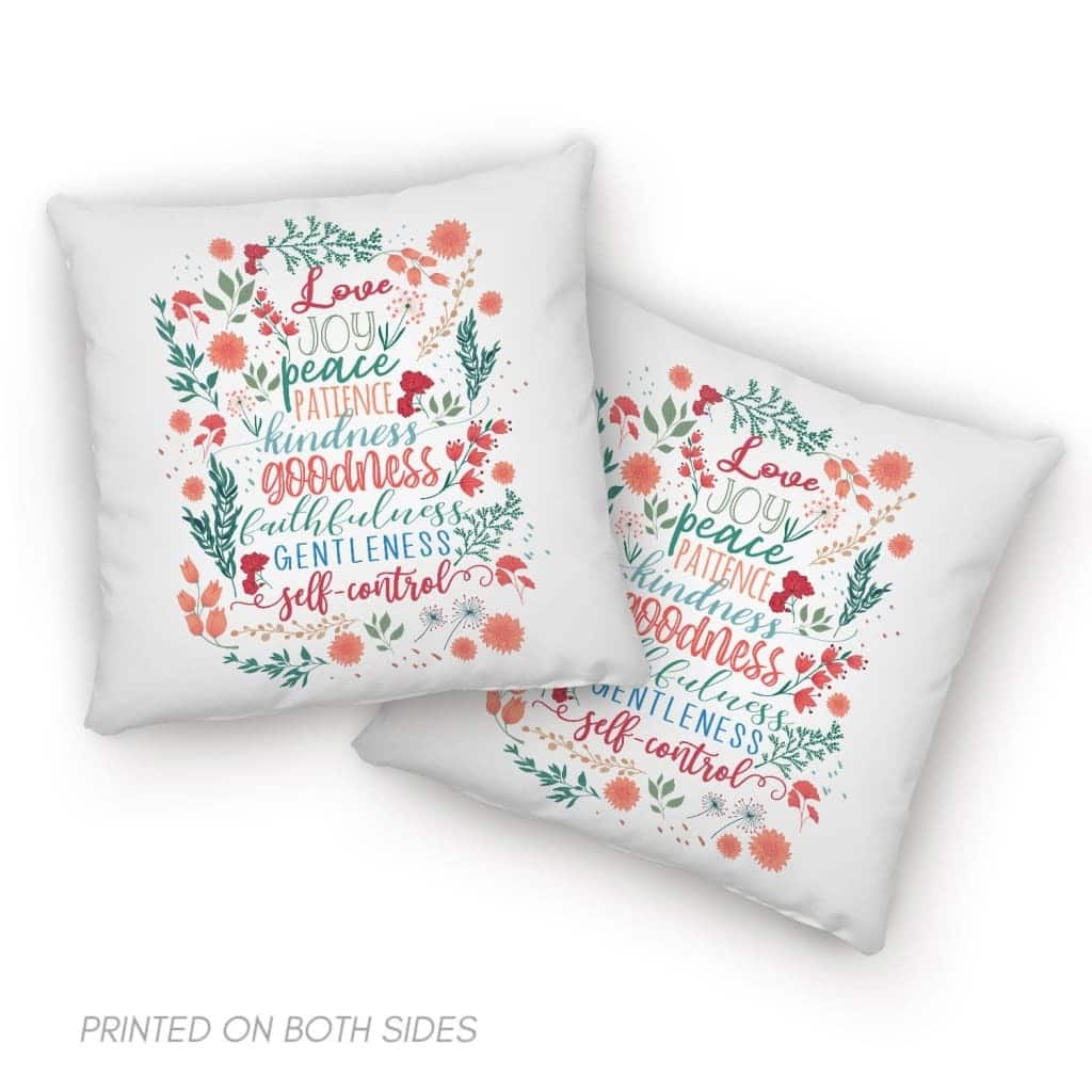 Fruit Of The Spirit Bible Verse Pillow Fruit Of The Spirit Bible Verse Pillow