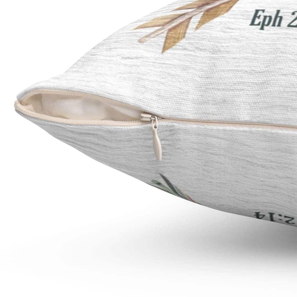 For He Himself Is Our Peace Ephesians 214 Bible Verse Pillow