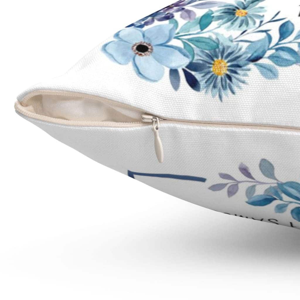 Floral 1 Samuel 127 For This Child We Have Prayed Christian Gifts Pillow