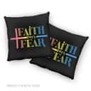 Faith Over Fear Faith Christian Pillow Faith Over Fear Faith Christian Pillow