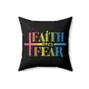 Faith Over Fear Faith Christian Pillow Faith Over Fear Faith Christian Pillow
