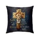 Faith It's Not All About Believing Christian Pillow Faith It's Not All About Believing Christian Pillow
