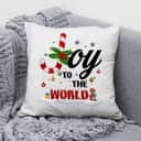 Joy To The World Buffalo Plaid Christmas Pillow Joy To The World Buffalo Plaid Christmas Pillow