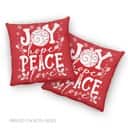 Joy Hope Peace Love Christian Christmas Pillow Joy Hope Peace Love Christian Christmas Pillow