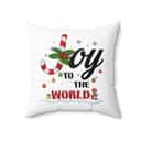 Joy To The World Buffalo Plaid Christmas Pillow Joy To The World Buffalo Plaid Christmas Pillow