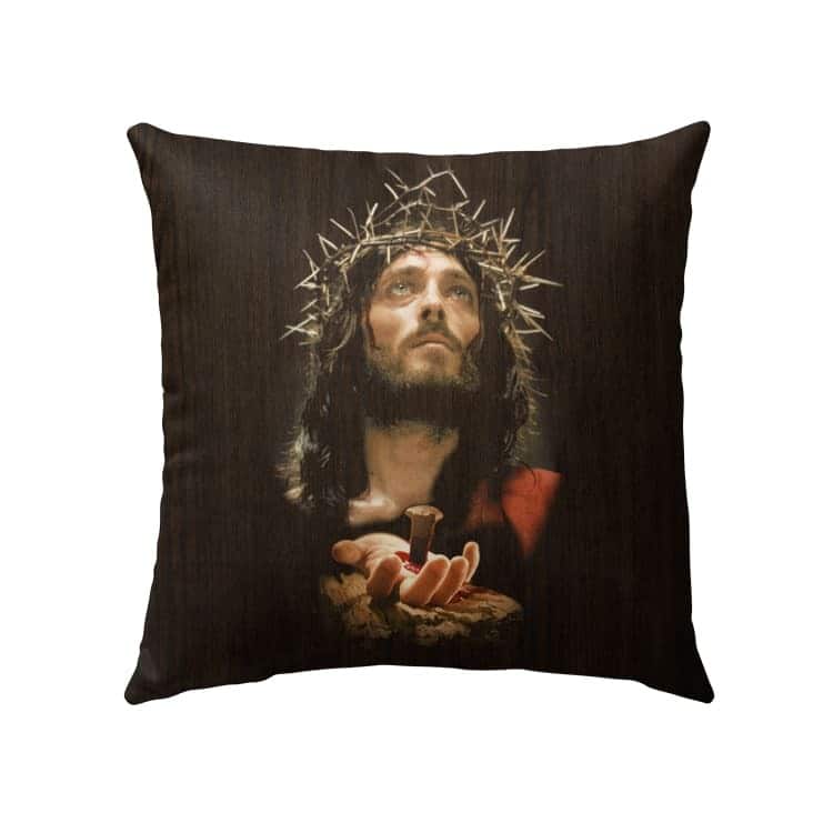 Jesus Crucified Hands Christian Pillow Jesus Crucified Hands Christian Pillow