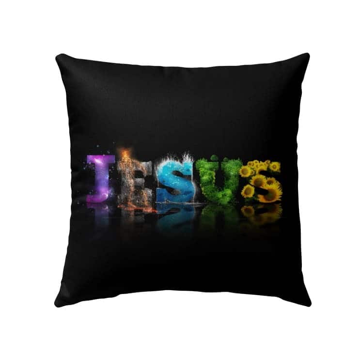 Jesus Word Christian Religious Faith Pillow Jesus Word Christian Religious Faith Pillow