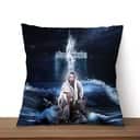 Jesus Outstretched Hands Saves Christian Religious Pillow Jesus Outstretched Hands Saves Christian Religious Pillow