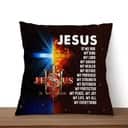 Jesus My Lord My God My King My Everything Christian Pillow