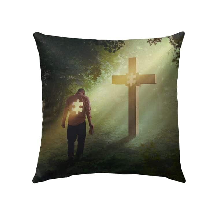 Jesus Is The Missing Piece Christian Pillow Jesus Is The Missing Piece Christian Pillow