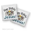 Jesus In A Manger Happy Birthday Jesus Pillow Jesus In A Manger Happy Birthday Jesus Pillow