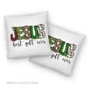 Jesus Best Gift Ever Buffalo Plaid Leopard Pillow Jesus Best Gift Ever Buffalo Plaid Leopard Pillow
