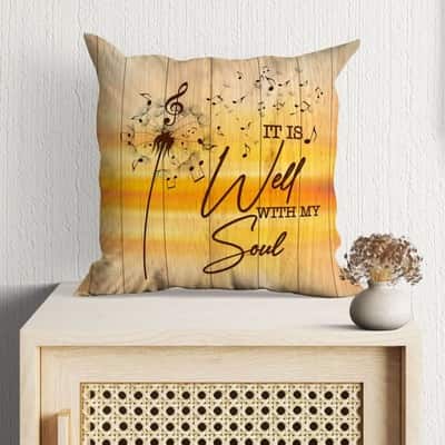 It Is Well With My Soul Christian Musician Pillow