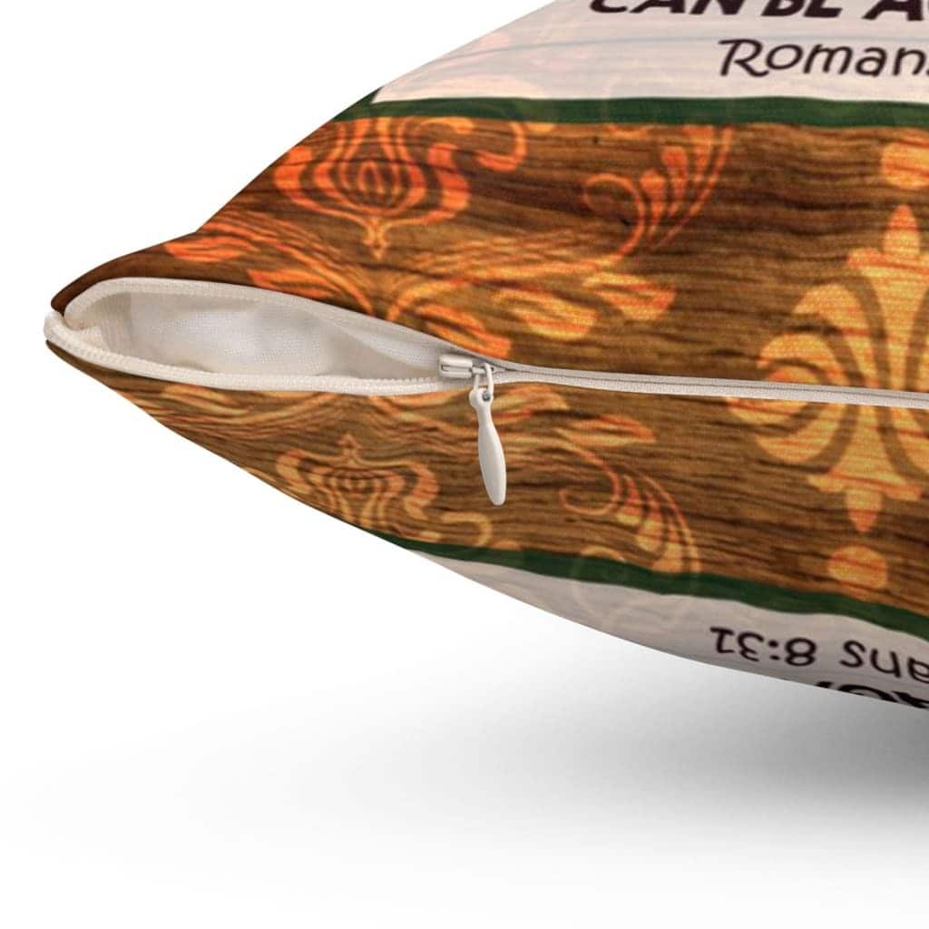 If God Is For Us Who Can Be Against Us Romans 831 Bible Verse Pillow